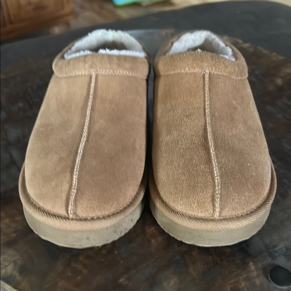 Women’s Kaya Genuine Suede Clog Slippers -Auden Brown Size 8